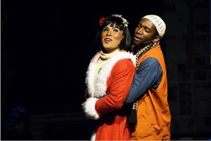 Alex Rodriguez as Angel and Anthony Rollins-Mullens as Collins @ BroadwayWorld Alex Rodriguez as Angel and Anthony Rollins-Mullens as Collins Photo
